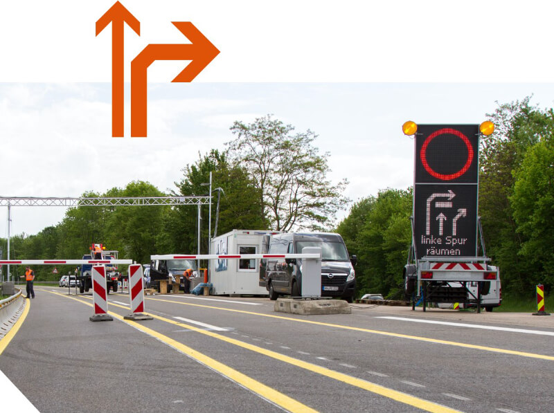 Fahrzeugdifferenzierung Verkehrsleitsystem