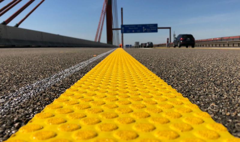 Temporary film marking Lane marking